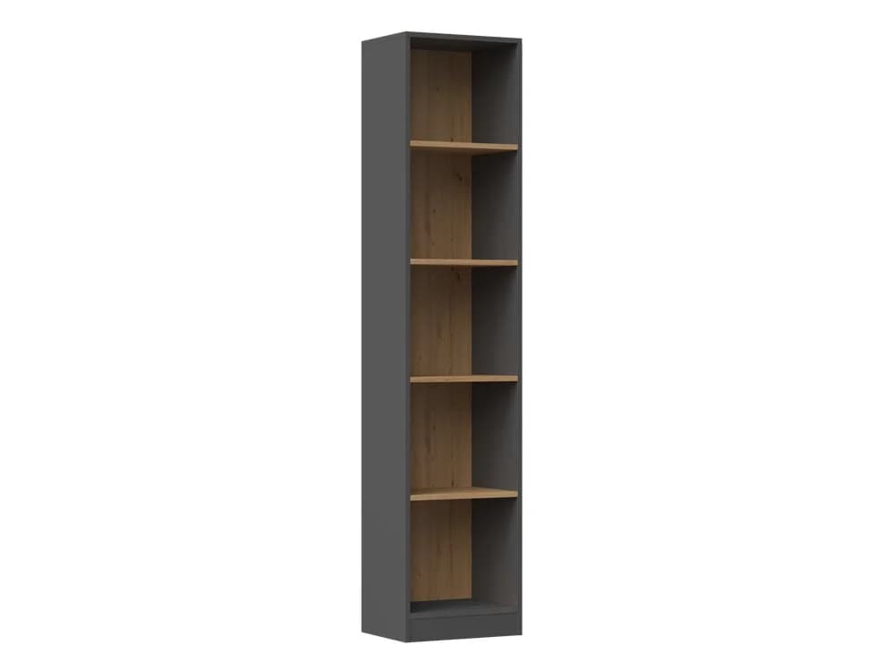 ibonto Bücherregal Anthrazit/Artisan Eiche Klassisches Standregal - Bild 2