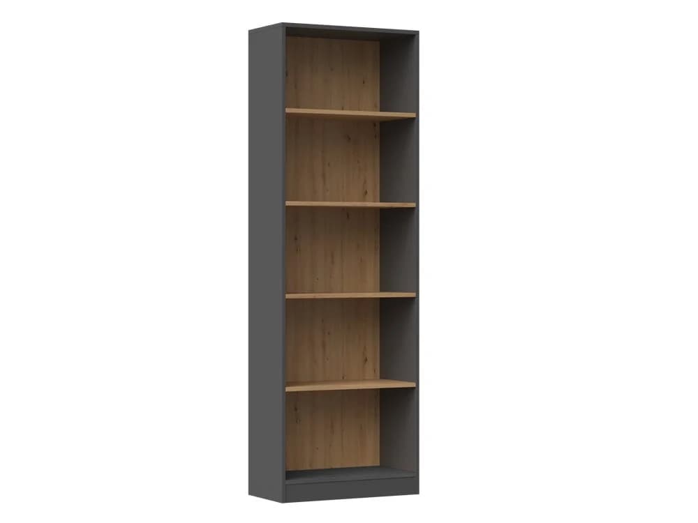 ibonto Bücherregal R-60 Anthrazit/Artisan Eiche - Bild 2