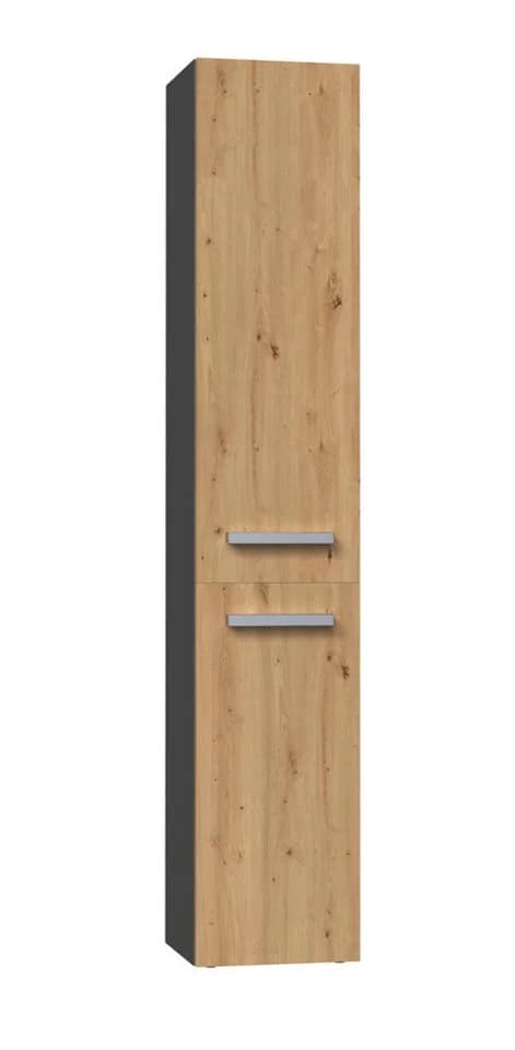 MAGOWA Badezimmerschrank NEL IV Anthrazit mit Eiche Modern - Bild 3