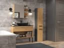 MAGOWA Badezimmerschrank NEL IV Anthrazit mit Eiche Modern Bild 5