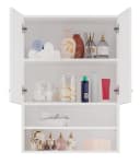 ibonto Hängeschrank Platzsparend mit 2 Regalen Badezimmerschrank Bild 3