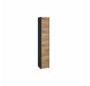 ibonto Hochschrank Badezimmerschrank Anthrazit/Artisan-Eiche Bild 2