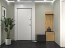 ibonto Schuhschrank mit Garderobenbank Schwarz Modern Bild 3