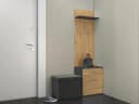 ibonto Schuhschrank mit Garderobenbank Schwarz Modern Bild 4