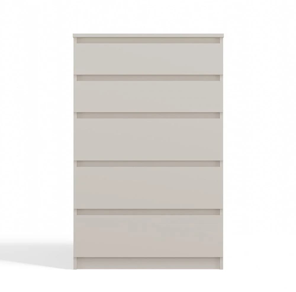 MAGOWA Kommode M5 mit 5 Schubladen Beige Push-to-Open