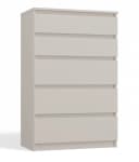 MAGOWA Kommode M5 mit 5 Schubladen Beige Push-to-Open Bild 2