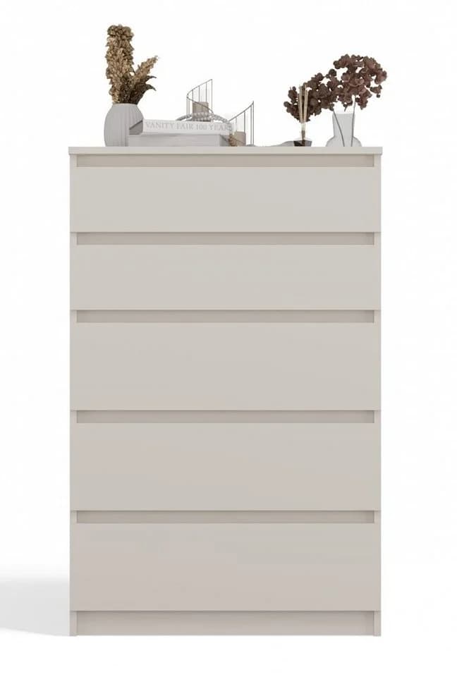 MAGOWA Kommode M5 mit 5 Schubladen Beige Push-to-Open - Bild 3