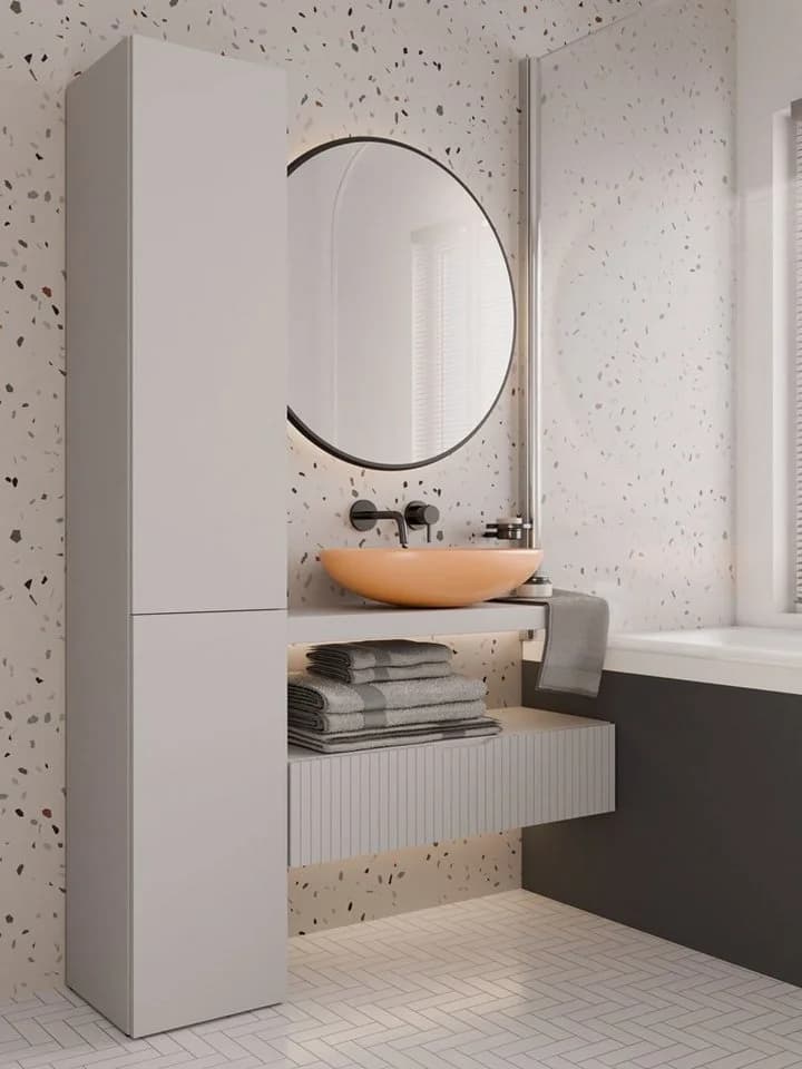 MAGOWA Badezimmerschrank NEL IV Beige Modern & Platzsparend - Bild 3