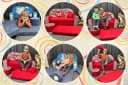 FORTISLINE Kindersofa mit Bettfunktion und Hocker Grün Bild 4