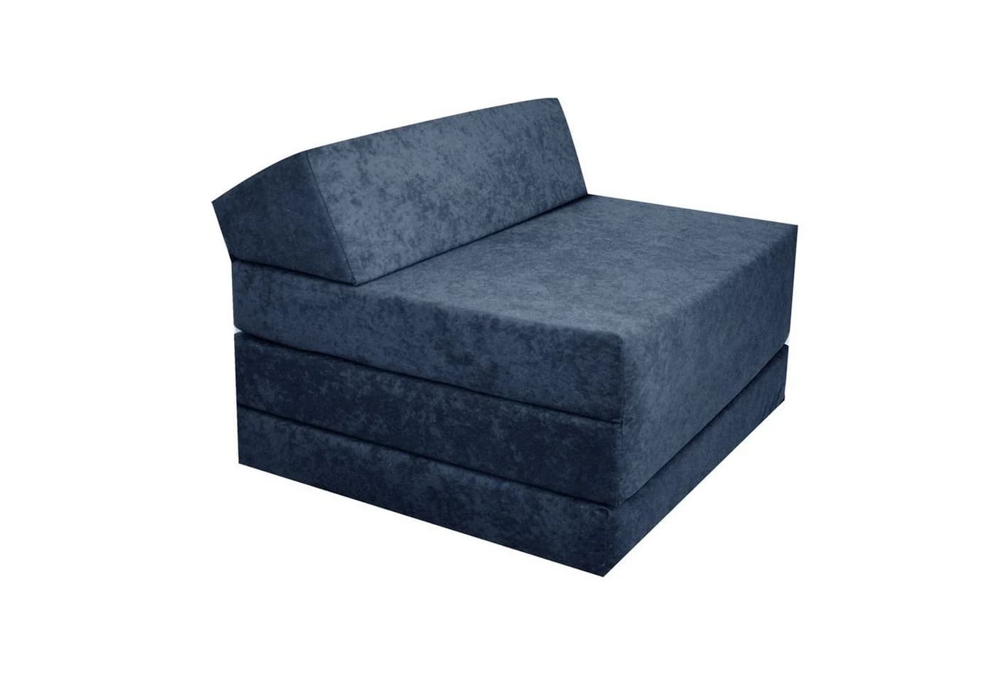 FORTISLINE Klappmatratze mit Kopfteil Marineblau 3-fach faltbar - Bild 2