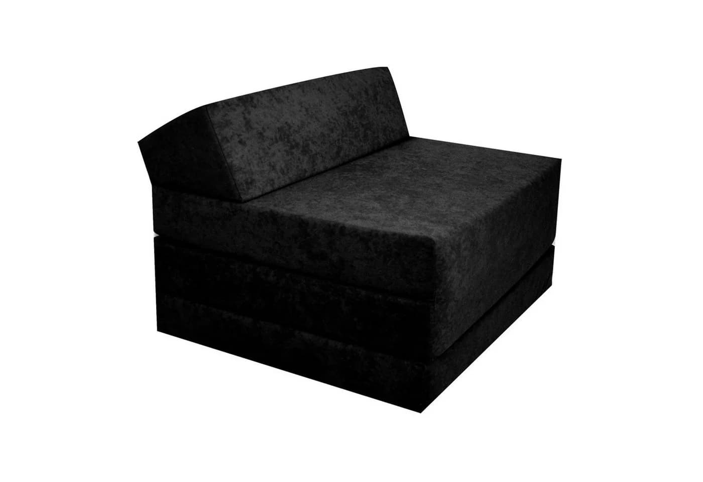 FORTISLINE Klappmatratze mit Kopfteil Schwarz 200x70x10cm - Bild 2