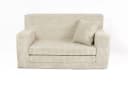 FORTISLINE Kindersofa Beige Schaumstoff mit abnehmbarem Cordbezug Bild 2