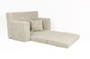FORTISLINE Kindersofa Beige Schaumstoff mit abnehmbarem Cordbezug Bild 3