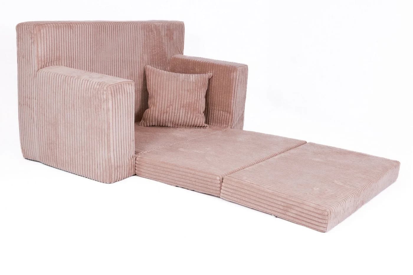 FORTISLINE Kindersofa aus Schaumstoff mit abnehmbarem Bezug Altrosa - Bild 4