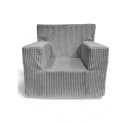 FORTISLINE Kindersessel Rosalia Grau Cord mit abnehmbarem Bezug Bild 2