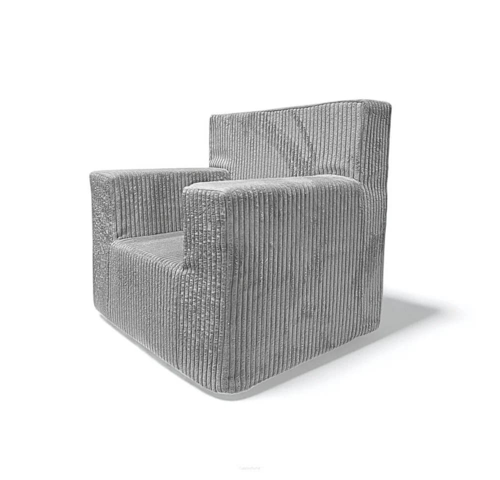 FORTISLINE Kindersessel Rosalia Grau Cord mit abnehmbarem Bezug - Bild 3