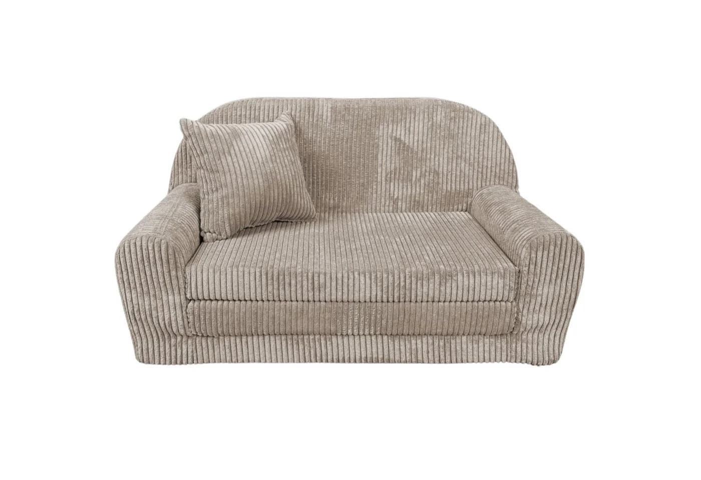 FORTISLINE Kindersofa Mini-Sofa Rosalia Cord Braun Zusammenklappbar - Bild 2