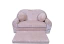 FORTISLINE Kindersofa Rosalia Ausklappbar Cord Rosa Bild 2