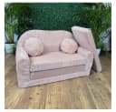 FORTISLINE Kindersofa Rosalia Ausklappbar Cord Rosa Bild 3