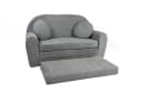 FORTISLINE Kindersofa David Grau Teddy-Stoff mit Verlängerung Bild 2