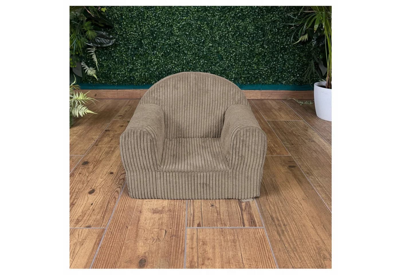 FORTISLINE Kindersessel Mini Cord Braun Kinderzimmer