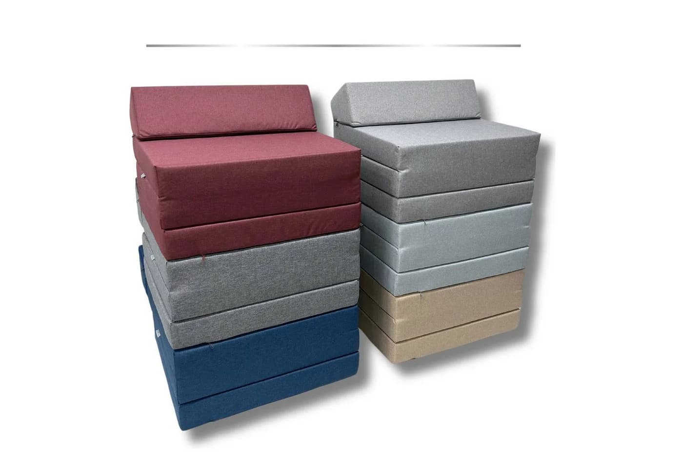 FORTISLINE Klappmatratze mit wasserfestem Bezug Beige 200x70x10 cm - Bild 3
