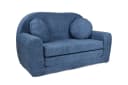 FORTISLINE Kindersofa David Blau Teddy-Stoff Klappsofa mit Verlängerung Bild 2