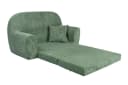 FORTISLINE Kindersofa Mini-Sofa Rosalia Cord Grün Zusammenklappbar Bild 1
