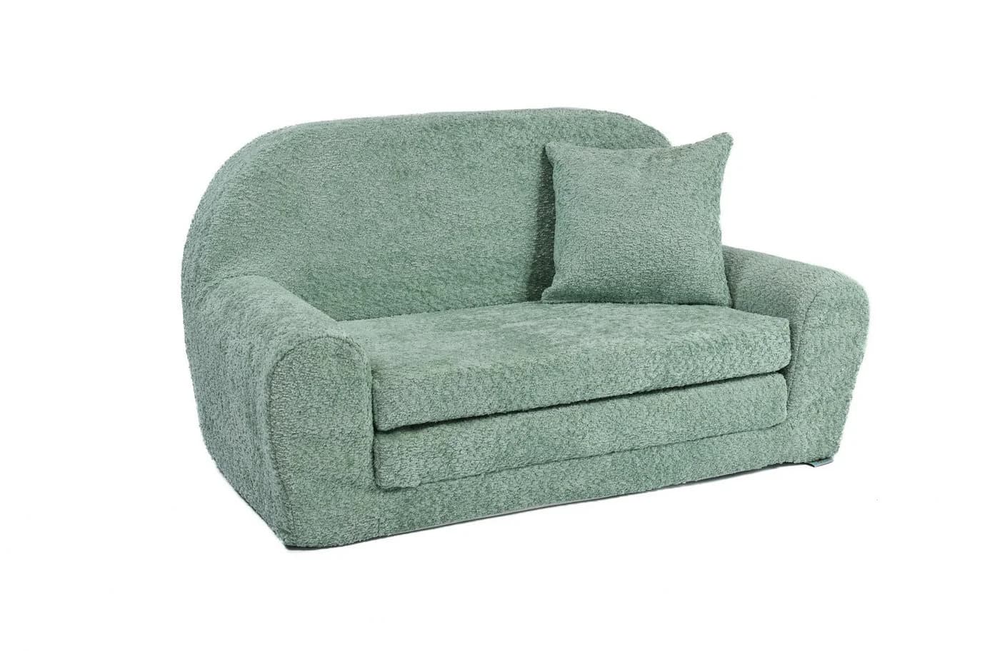 FORTISLINE Kindersofa Mini-Sofa ausklappbar grün