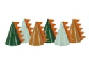 partydeco Partyhüte 6er Set Dinosaurier Grün Braun Papier Bild 2