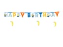 partydeco Happy Birthday Girlande Minions Blau Gelb Orange Bild 2