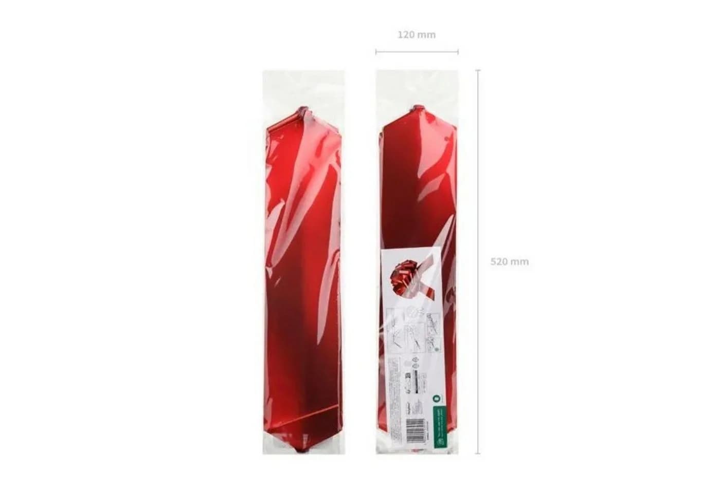 partydeco Dekoschleife Hänge-Deko Rot 40 cm - Bild 3
