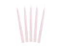 partydeco Spitzkerze 24cm Wachs 10 Stück Altrosa matt Bild 2