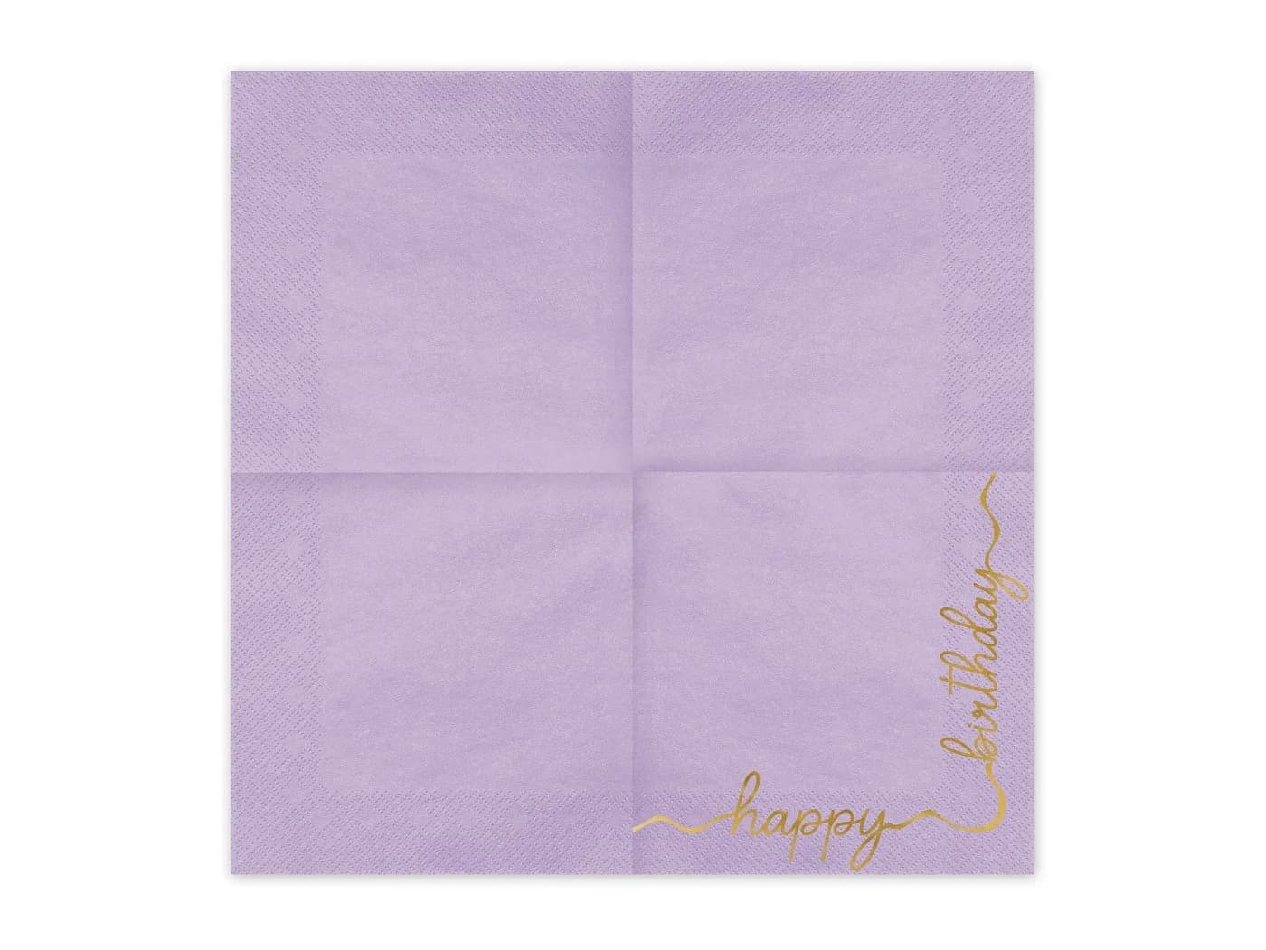 partydeco Papierservietten 33x33cm Happy Birthday 12 Stück Farbmix Gold