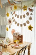partydeco Geschenktüte Bär mit Henkel Beige/Braun/Blau Bild 3