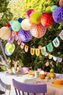partydeco Happy Birthday Girlande 12x163cm Banner Bunt Bild 1