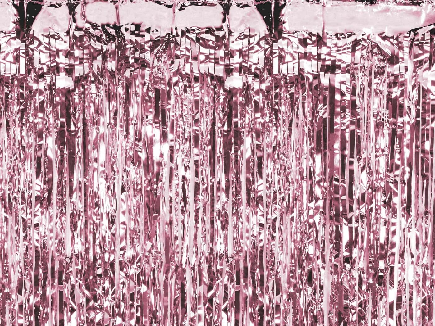 Partydeco Lametta Vorhang 100x200cm Rosegold - Bild 2