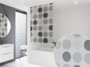 KS Handel 24 Duschrollo Retro Hellgrau Weiss Bild 2