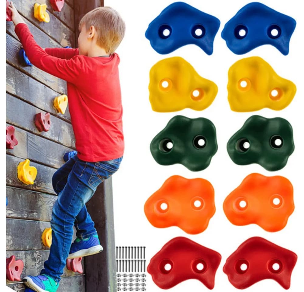 KRUZZEL Kletterwand Klettersteine für Kinder, Spar-Set 100-St., Geschicklichkeit - Bild 2