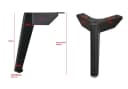 Prima-Online Möbelfüße Stahl Schwarz/Chrom 15cm Bild 1