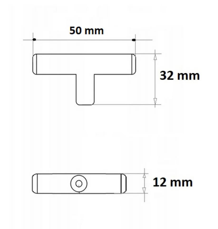 Prima-Online Türgriff Schwarz Matt Aluminium 50mm - Bild 3