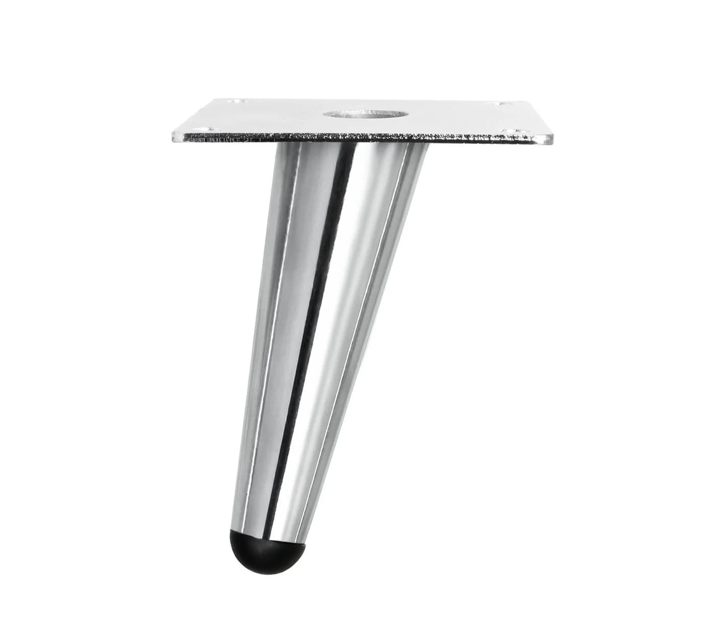 Prima-Online Tischbein 4x Schräg Möbelfüße Chrome Konisch Metall - Bild 2