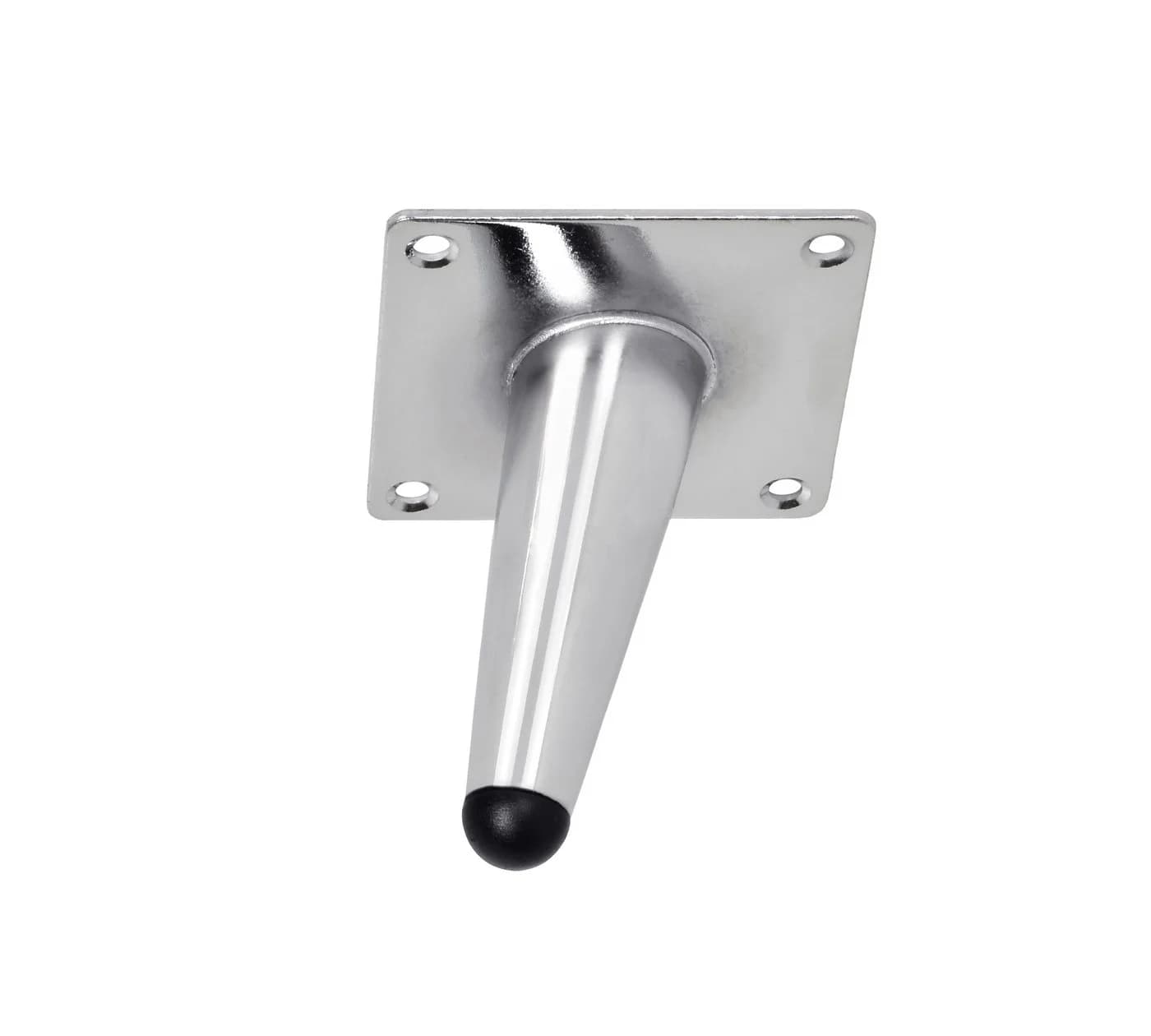 Prima-Online Tischbein 4x Schräg Möbelfüße Chrome Konisch Metall - Bild 4