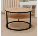 Prima-Online Rund Tischgestell Metall Loft-Stil Schwarz/Weiß Bild 1