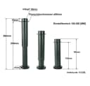 Prima-Online Möbelfuß 1 Set verstellbarer Stützfuß 15-25cm Bild 1