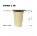 Prima-Online Möbelfuß 4er Set Buche 6-68cm Bild 1