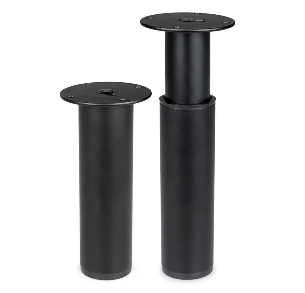 Prima-Online Möbelfuß Metall Schwarz höhenverstellbar 120–180 mm Möbelbein Sofafuß - Bild 2