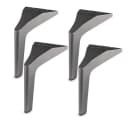 Prima-Online Möbelfuß 180 mm Metall Dunkel-Nickel 4er Set Bild 2