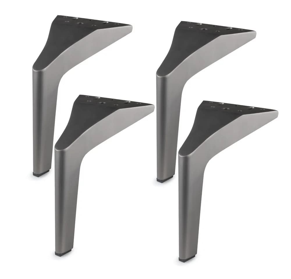 Prima-Online Möbelfuß 180 mm Metall Dunkel-Nickel 4er Set - Bild 2
