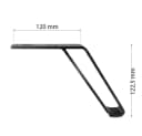 Prima-Online Möbelfuß Metall Schwarz Matt 122 mm Bild 1